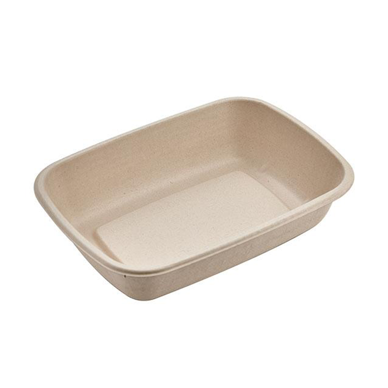 Eco-friendly Sugarcane Bagasse 1000ML Rectangular Takeaway Food Packaging Box Compostable - SINCERE