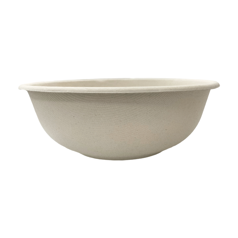Restaurants Use Paper Bowl 24oz Bagasse Round Bowl Compostable Sugarcane Tableware For Supermarkets - SINCERE